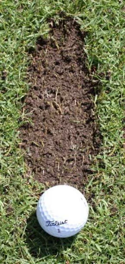 Ground contact and divot location